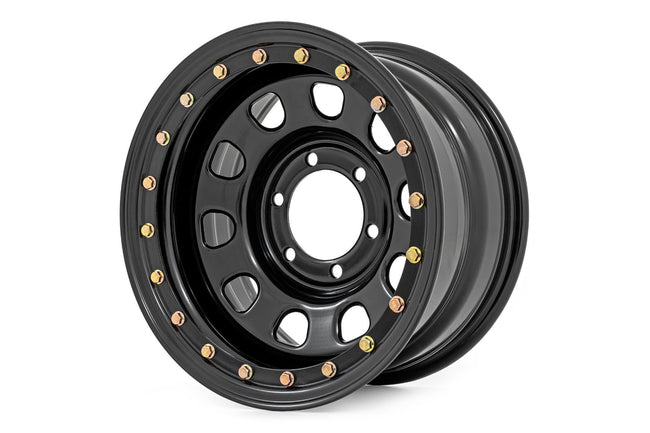 Steel Simulated Bead Lock Wheel | Black | 17x9 | 6x5.5 | 4.25 Bore | -12 - The Suspension Specialists