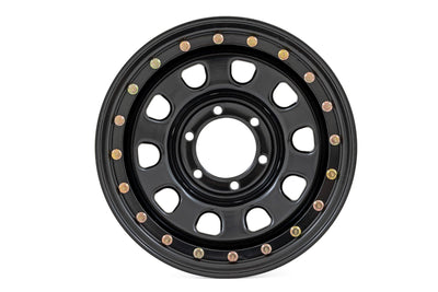 Steel Simulated Bead Lock Wheel | Black | 17x9 | 5x5 | 3.30 Bore | -12 - The Suspension Specialists
