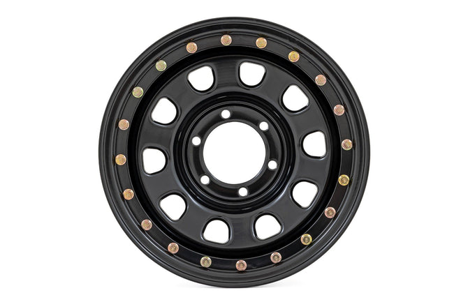 Steel Simulated Bead Lock Wheel | Black | 17x9 | 6x5.5 | 4.25 Bore | -12 - The Suspension Specialists
