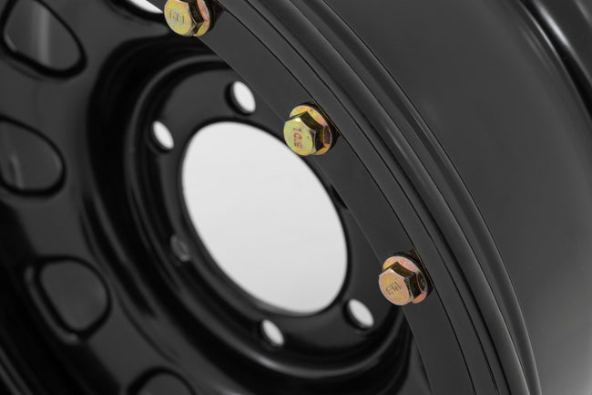 Steel Simulated Bead Lock Wheel | Black | 17x9 | 6x5.5 | 4.25 Bore | -12 - The Suspension Specialists