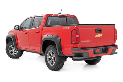 Rough Country Pocket Fender Flares | G9K Satin Steel | Chevy Colorado 2WD/4WD (2015-2022) - The Suspension Specialists