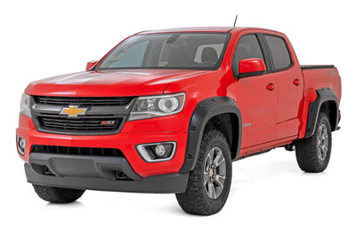 Rough Country Pocket Fender Flares | G9K Satin Steel | Chevy Colorado 2WD/4WD (2015-2022) - The Suspension Specialists