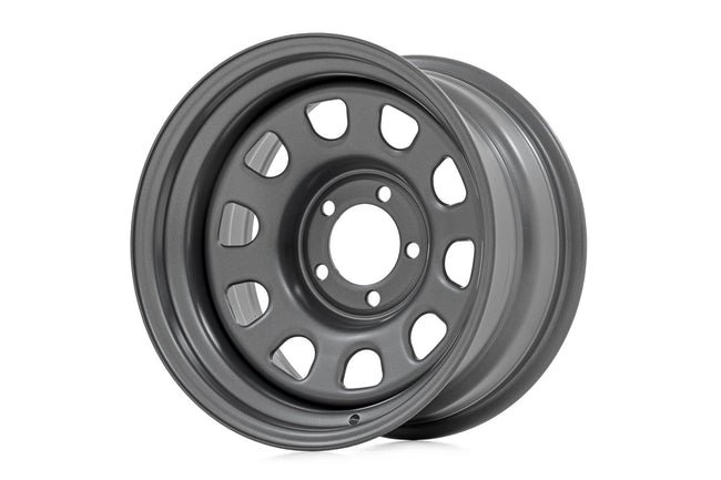 Steel Wheel | Gray | 15x8 | 5x4.5 | 3.30 Bore | -19 - The Suspension Specialists
