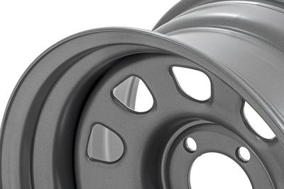 Steel Wheel | Gray | 17x9 | 5x5 | 3.30 Bore | -12 - The Suspension Specialists