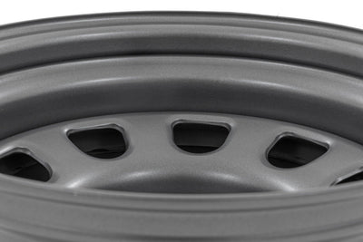 Rough Country Steel Wheel | Gray | 17x9 | 6x5.5 | 4.25 Bore | -12 - The Suspension Specialists