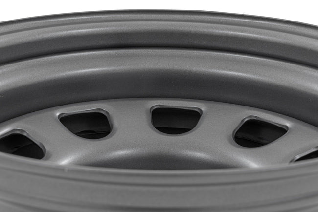 Rough Country Steel Wheel | Gray | 17x9 | 6x5.5 | 4.25 Bore | -12 - The Suspension Specialists