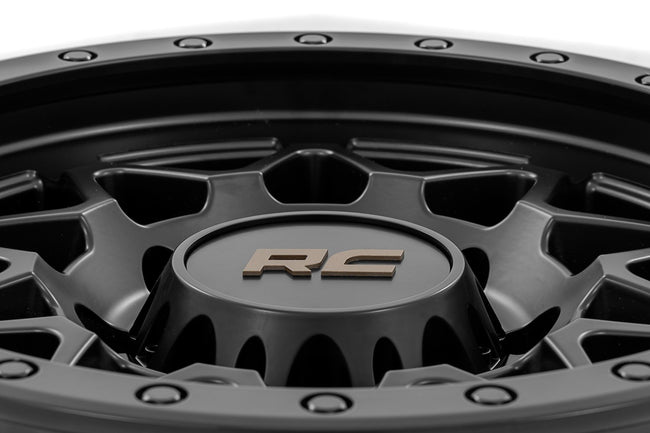 Rough Country 78 Series Wheel | Simulated Beadlock | Black | 18x9 | 8x170 | -12mm - The Suspension Specialists