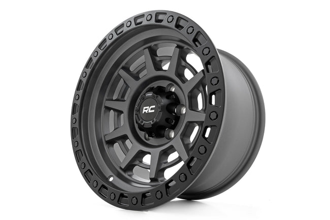 Rough Country 85 Series Wheel | Simulated Beadlock | Gunmetal Gray/Black | 17x9 | 8x6.5 | +0 - The Suspension Specialists