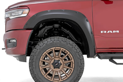 Rough Country Pocket Fender Flares | PW7 Bright White | Ram 1500 2WD/4WD (2025)