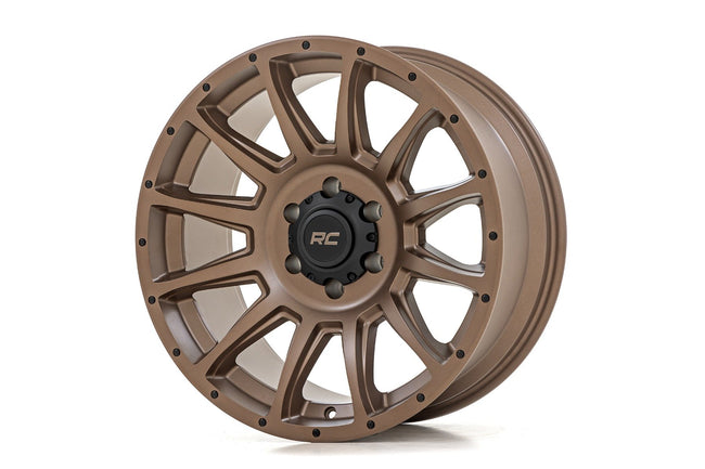 Rough Country 90 Series Wheel | One-Piece | Bronze | 20x10 | 5x5 | -19mm - The Suspension Specialists