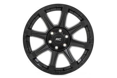 Rough Country 81 Series Wheel | One-Piece | Semi Gloss Black | 20x10 | 6x135 | -25mm - The Suspension Specialists