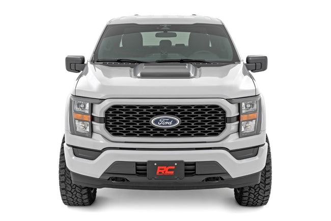 Hood Scoop | DR Avalanche Gray | Ford F-150 2WD/4WD (2021-2025) - The Suspension Specialists