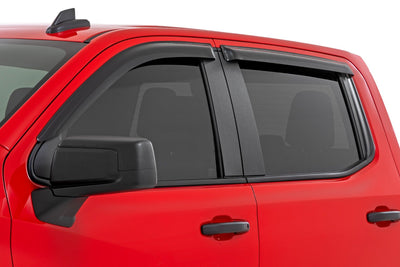Side Window Deflectors | Tape On Rain Guard | Chevy/GMC 1500/2500HD/3500HD (19-26 & Classic)