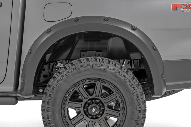 Rough Country Pocket Fender Flares | M7 Carbonized Gray | Ford Ranger 2WD/4WD (2024-2025) - The Suspension Specialists