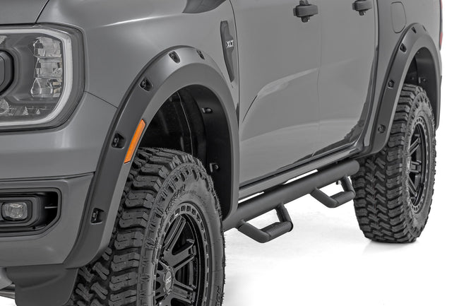 Rough Country Pocket Fender Flares | NE Cactus Gray | Ford Ranger 2WD/4WD (2024-2025) - The Suspension Specialists