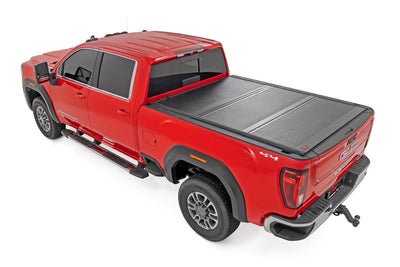 Hard Low Profile Bed Cover | 6'9" Bed | Rail Caps | Chevy/GMC 2500HD/3500HD (20-25)