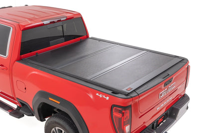Hard Low Profile Bed Cover | 6'9" Bed | Rail Caps | Chevy/GMC 2500HD/3500HD (20-25)