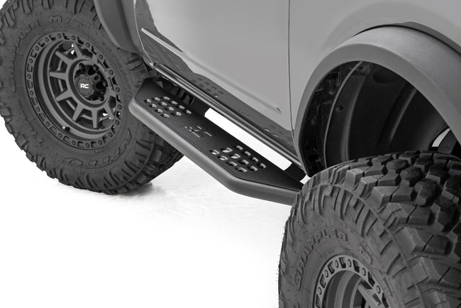 Rough Country OV2 Running Boards | Side Step Bars | 2-Door | Ford Bronco (2 Door) (21-25) - The Suspension Specialists