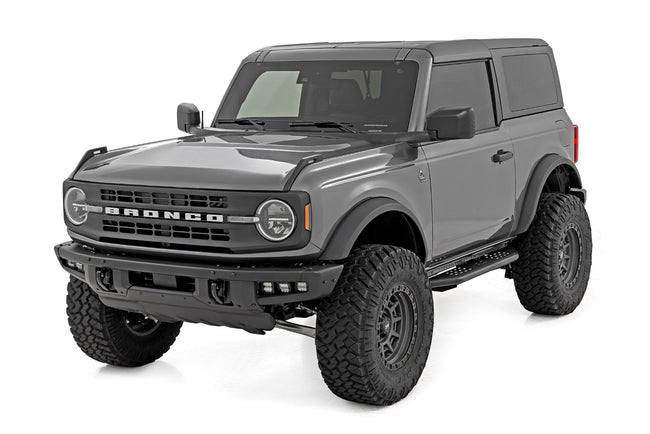 Rough Country OV2 Running Boards | Side Step Bars | 2-Door | Ford Bronco (2 Door) (21-25) - The Suspension Specialists