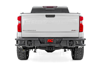 Rough Country Rear Bumper | Tubular | Chevy Silverado 1500 2WD/4WD (2019-2025)