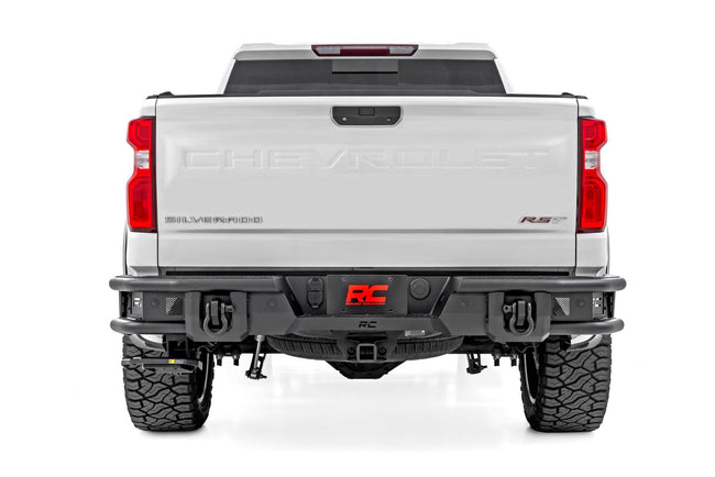Rough Country Rear Bumper | Tubular | Chevy Silverado 1500 2WD/4WD (2019-2025)