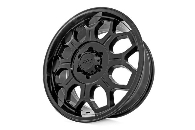 Rough Country 77 Series Wheel | One-Piece | Semi Gloss Black | 20x9 | 6x135 | +18mm - The Suspension Specialists