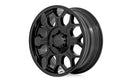 Rough Country 77 Series Wheel | One-Piece | Semi Gloss Black | 20x10 | 6x5.5 | -25mm - The Suspension Specialists