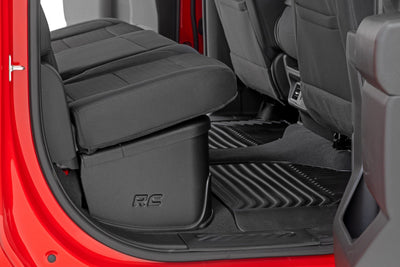 Under Seat Storage with Locking Lid | Crew Cab | Chevy/GMC 1500/2500HD/3500HD (19-26 & Classic)