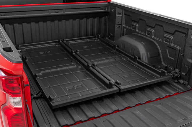 Truck Bed Cargo Storage Tray | Easy Access | Long Bed Storage Tray - The Suspension Specialists