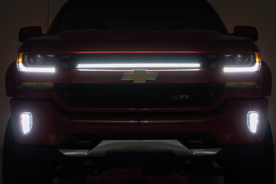 Rough Country LED Light Kit | Grille Mount | 30 Inch DRL | Chevy Silverado 1500 (16-18)