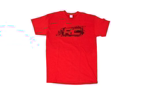 Rough Country T-Shirt | Rough Country Tread | Red | Size SM - The Suspension Specialists