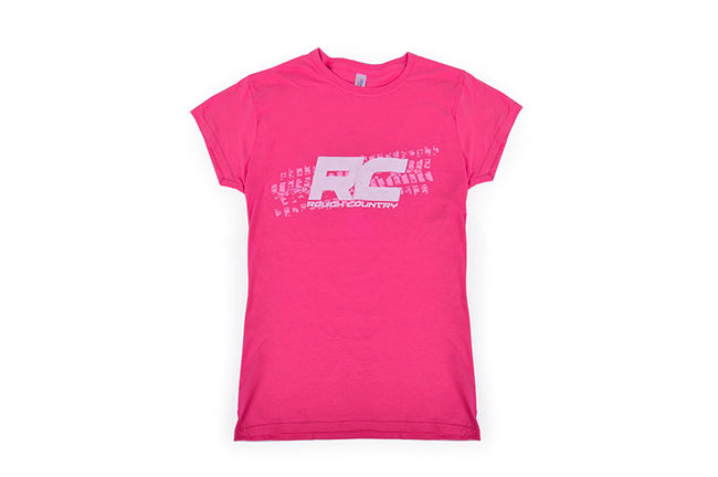 Rough Country T-Shirt | Women Fts Fit | Pink | Size S - The Suspension Specialists