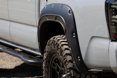 Rough Country Fender Flares | Defender | 4V6 Quicksand | Toyota Tacoma 2WD/4WD (2016-2023)