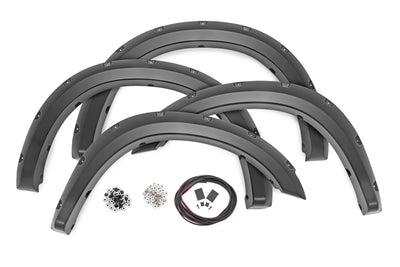 Rough Country Pocket Fender Flares | PX8 Black | Ram 2500/3500 2WD/4WD (2010-2018)