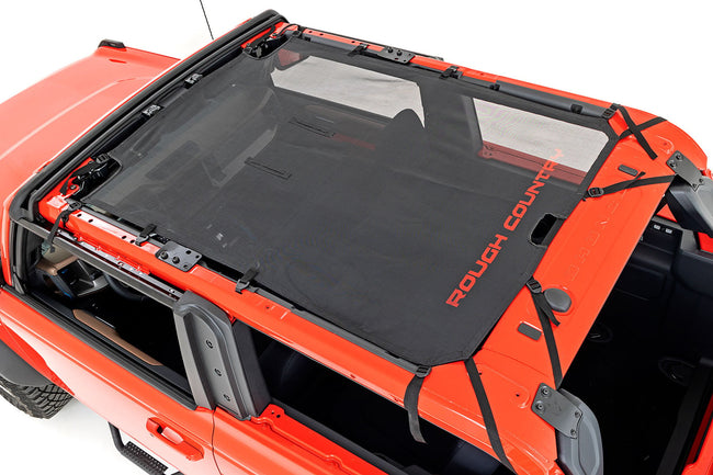 Mesh Bikini Top Plus | Black | Ford Bronco 4WD (2021-2025) - The Suspension Specialists