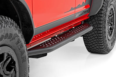 Rough Country OV2 Running Boards | Side Step Bars | 4-Door | Ford Bronco 4WD (2021-2025) - The Suspension Specialists