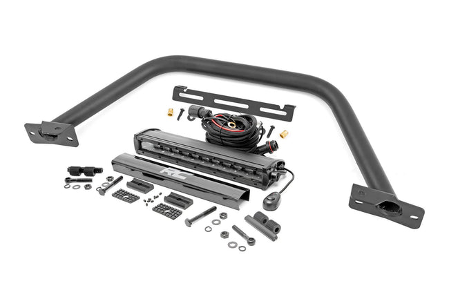 Safari Bar | 12" LED Light Bar | Black | Single Row | OE Modular Steel | Ford Bronco (21-25) - The Suspension Specialists