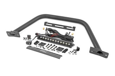 Safari Bar | 12" LED Light Bar | Black | DRL | Single Row | OE Modular Steel | Ford Bronco (21-25) - The Suspension Specialists