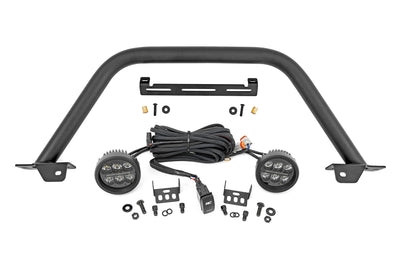 Safari Bar | 3.5" Round LED (Pair) | Black | Amber DRL | OE Modular Steel | Ford Bronco (21-25) - The Suspension Specialists