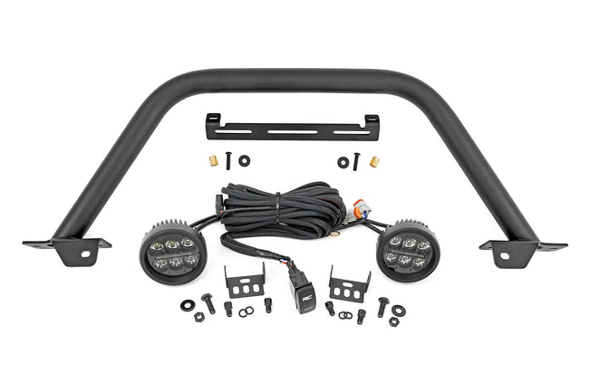 Safari Bar | 3.5" Round LED (Pair) | Black | Amber DRL | OE Modular Steel | Ford Bronco (21-25) - The Suspension Specialists