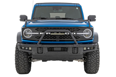 Safari Bar | 12" LED Light Bar | Black | Single Row | OE Modular Steel | Ford Bronco (21-25) - The Suspension Specialists