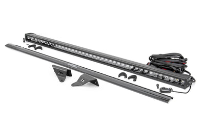 LED Light Kit | Upper Windshield | 40" Black Single Row | Ford Bronco (21-25) - The Suspension Specialists