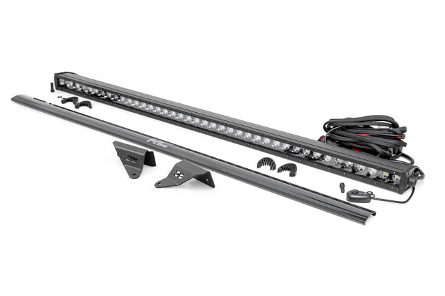 LED Light Kit | Upper Windshield | 40" Black Single Row | Ford Bronco (21-25) - The Suspension Specialists