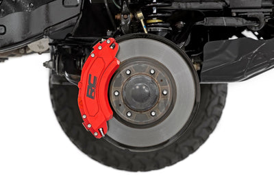 Rough Country Caliper Covers | Rear | Red | Chevy/GMC 1500 (19-25)
