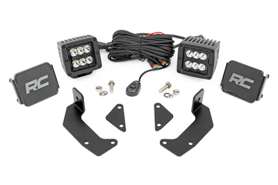 LED Light Kit | Cage Mount | 2" Black Pair | CFMOTO UFORCE 1000 - The Suspension Specialists