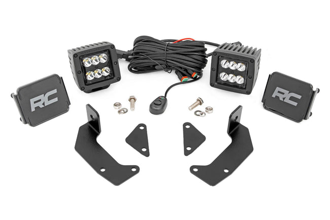 LED Light Kit | Cage Mount | 2" Black Pair | CFMOTO UFORCE 1000 - The Suspension Specialists