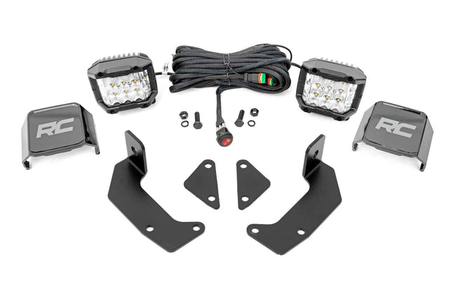 LED Light Kit | Cage Mount | 2" Chrome Pair | Wide Angle | CFMOTO UFORCE 1000 - The Suspension Specialists