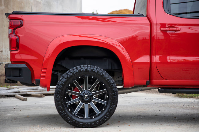 Rough Country Fender Flares | SF1 | GXP Lakeshore Blue | Chevy Silverado 1500 2WD/4WD (2019-2026 & Refresh)
