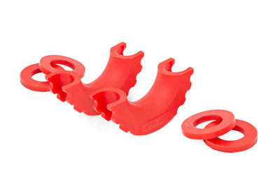 D-Ring Isolator Kit | Pair | Red - The Suspension Specialists