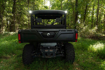 LED Light | Cab Mount | 2" Black Pair | Flood | Can-Am Defender HD 5/HD 8/HD 9/HD 10 - The Suspension Specialists